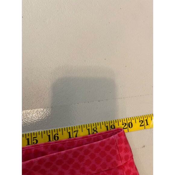 Gap Ultra Skinny Pants Red Geometric Print Stretch Cotton Blend Size 16 - Picture 8 of 11